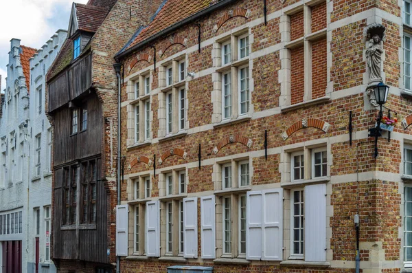 Krajobraz Miejski Średniowieczna Architektura Brugii Flandria Belgia — Zdjęcie stockowe