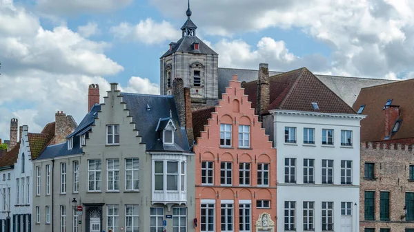 Αστικό Τοπίο Μεσαιωνική Αρχιτεκτονική Bruges Φλάνδρα Βέλγιο — Φωτογραφία Αρχείου