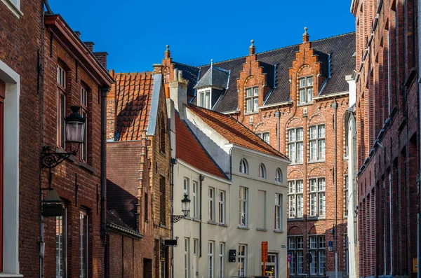 Αστικό Τοπίο Μεσαιωνική Αρχιτεκτονική Bruges Φλάνδρα Βέλγιο — Φωτογραφία Αρχείου