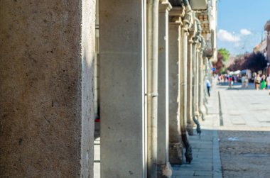 Alcala de Henares, Madrid, İspanya 'daki mimari detaylar