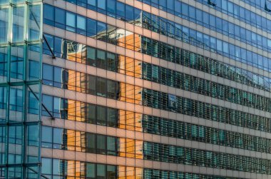 BRÜKSEL, BELGIUM - 21 AĞUSTOS 2013: Modern mimari, Brüksel 'in Avrupa Mahallesi, Belçika