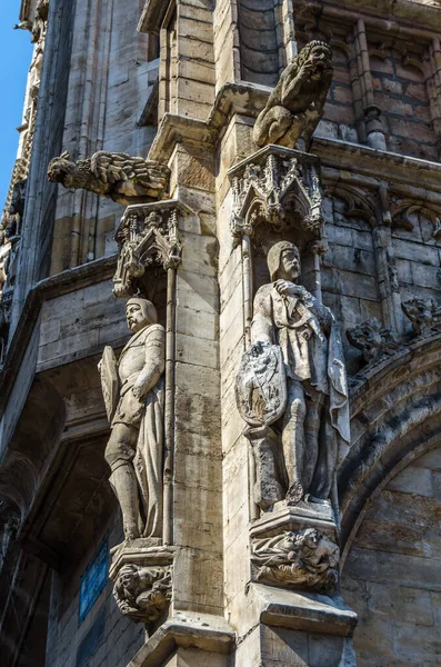 Architektonické Detaily Fasádách Grand Place Bruselu Belgie — Stock fotografie