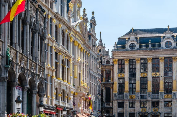 Architecture Beautiful Grand Place Central Square Brussels Belgium Unesco World — Stock Photo, Image