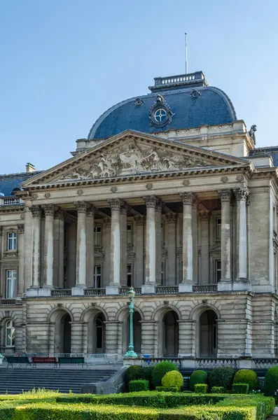 Fachada Del Palacio Real Bruselas Bélgica —  Fotos de Stock