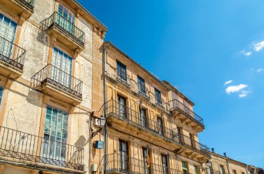 İspanya 'nın orta kesimindeki Segovia, Kastilya ve Leon eyaletinin en güzel köylerinden biri olan Sepulveda' daki ortaçağ kasabasının mimarisi.