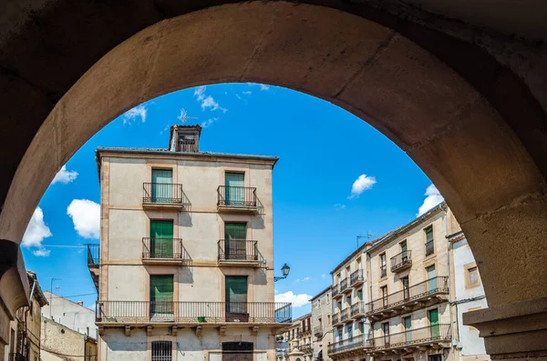 Arquitetura Cidade Medieval Sepulveda Uma Das Mais Belas Aldeias Espanha — Fotografia de Stock