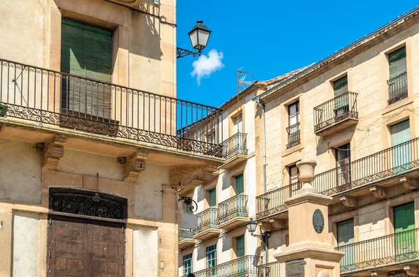 İspanya 'nın orta kesimindeki Segovia, Kastilya ve Leon eyaletinin en güzel köylerinden biri olan Sepulveda' daki ortaçağ kasabasının mimarisi.