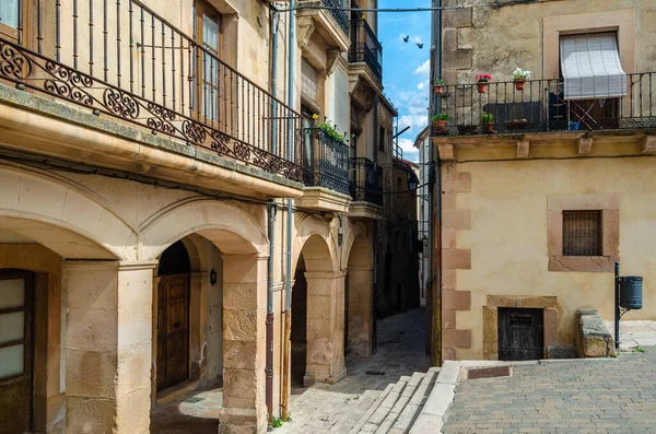 Architecture Dans Ville Médiévale Sepulveda Des Beaux Villages Espagne Situé — Photo