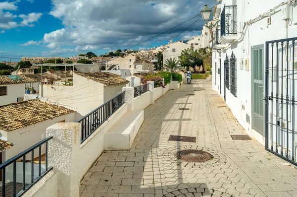 Alicante ili, İspanya 'nın Akdeniz beyaz köyü Altea' da mimarlık