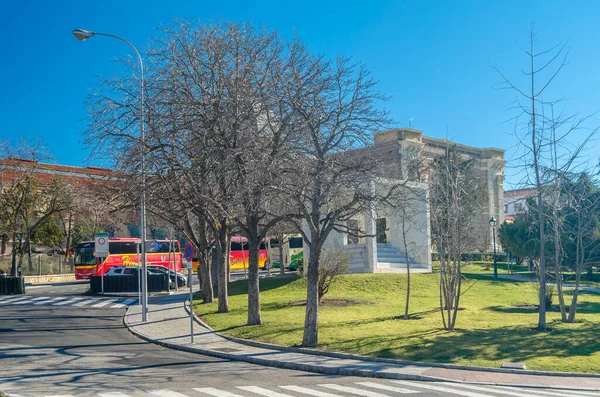 Madrid España Enero 2022 Palacio Las Artes Industria Edificio Madrid — Foto de Stock