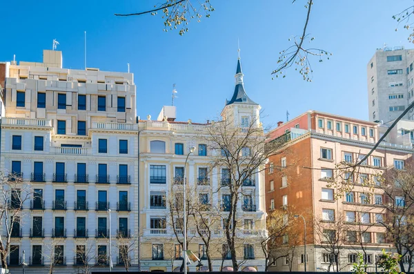 西班牙马德里的城市景观 建筑细节 — 图库照片