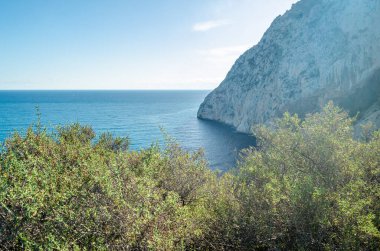 Penon de Ifach Doğal Parkı 'ndan görüntü Calpe, Alicante ili, Valensiyalı Topluluğu, İspanya