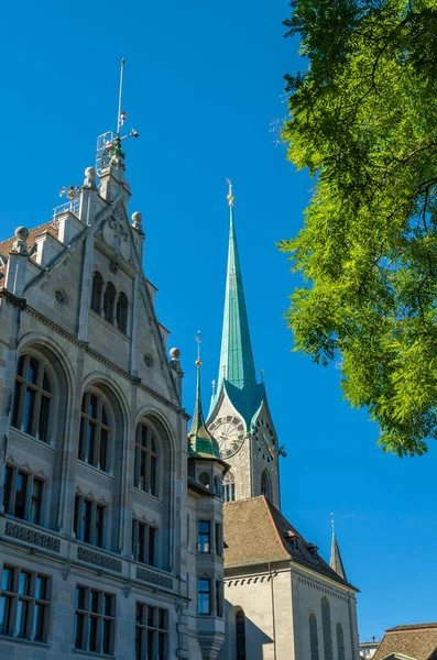 View Fraumunster Reformed Church Zurich Switzerland —  Fotos de Stock