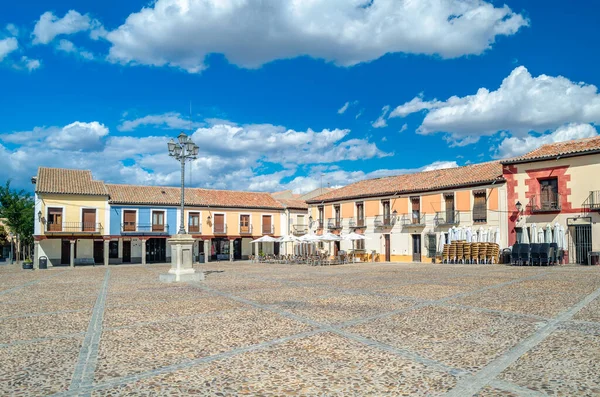 Головна Площа Plaza Segovia Місті Навалкарнеро Мадрид Іспанія Чудовий Середньовічний — стокове фото