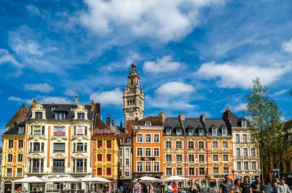 Lille Frankreich August 2013 Stadtlandschaft Blick Auf Einen Zentralen Platz — Stockfoto