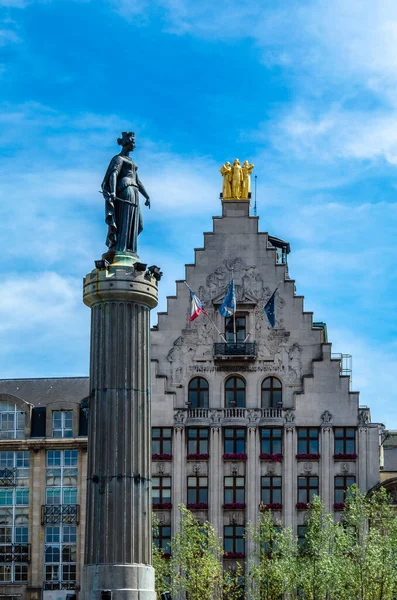 Stedelijk Landschap Architectuur Stad Lille Noord Frankrijk — Stockfoto