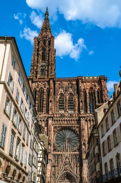 Strasbourg, Alsace, Fransa 'daki Gotik Katedrali