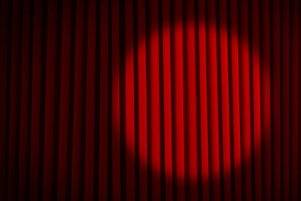 Spotlight cortinas de filme vermelho — Fotografia de Stock