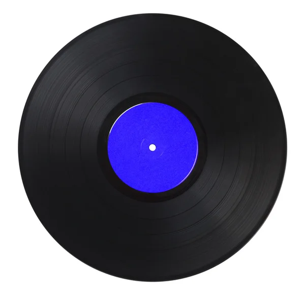 Grabación de vinilo azul — Foto de Stock