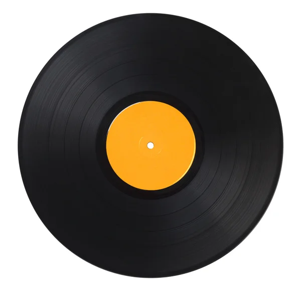 Vinyl Record Yellow — Stock Photo, Image