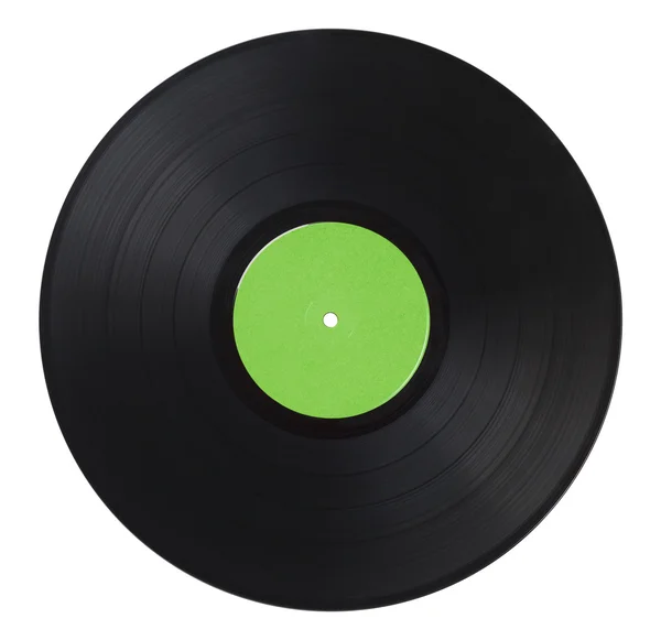 Vinilo Record Verde — Foto de Stock