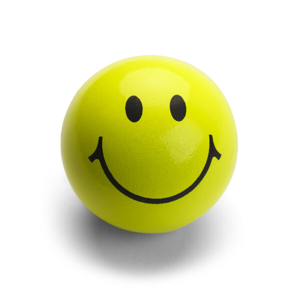 Yellow Smiley Face Ball