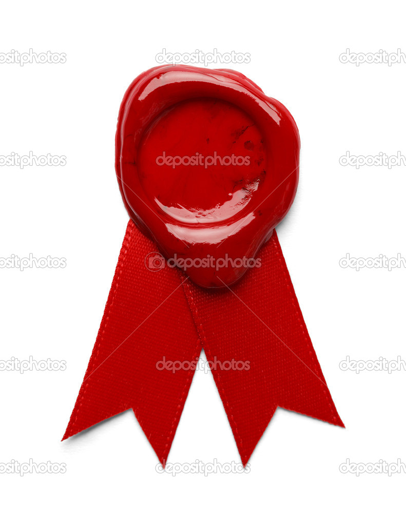 Wax Seal Red Ribbon