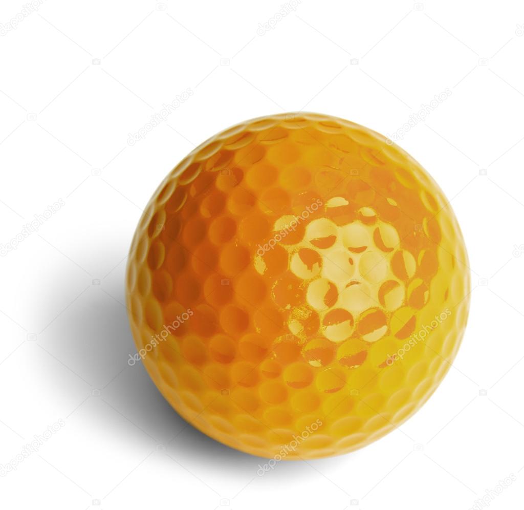 Yellow Golf Ball Stock Photo by ©PixelRobot 45475095