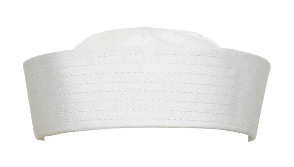 ホワイトセーラー帽子フロントビューカットアウト — ストック写真