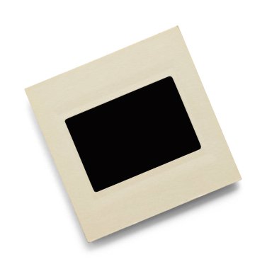 Boş Vintage Fotoğraf Kaydırağı Beyaz Çizgili.