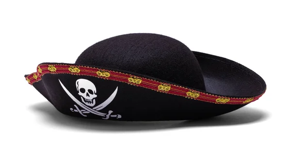 Felt Pirate Hat Cut Out White — Stock Photo, Image