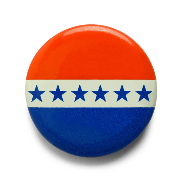 ヴィンテージキャンペーンの選挙ボタンは白でカット — ストック写真