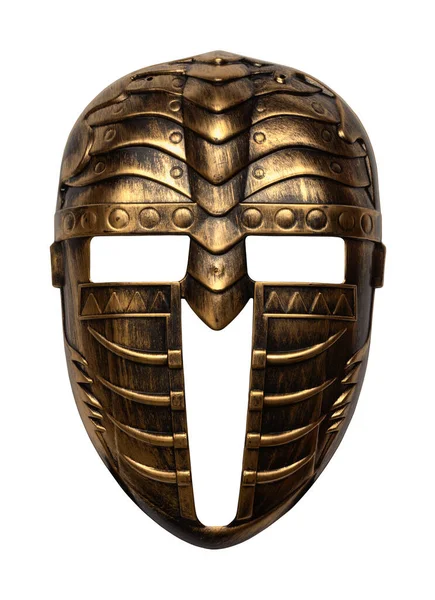 Knight Armor Twarz Maska Wyciąć Biały — Zdjęcie stockowe