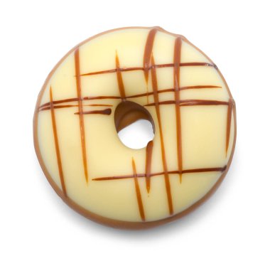 Sütlü Çikolatalı Donut Şekeri Beyazdan Kesildi.