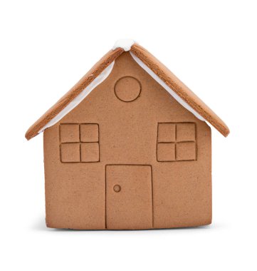 Zencefilli Kurabiye Evi Önden Görünümü Beyazın Önü.