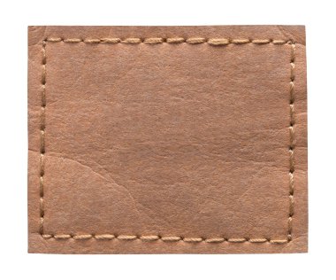 Kahverengi Etiket Kot Etiketi Beyaz Çizgi.