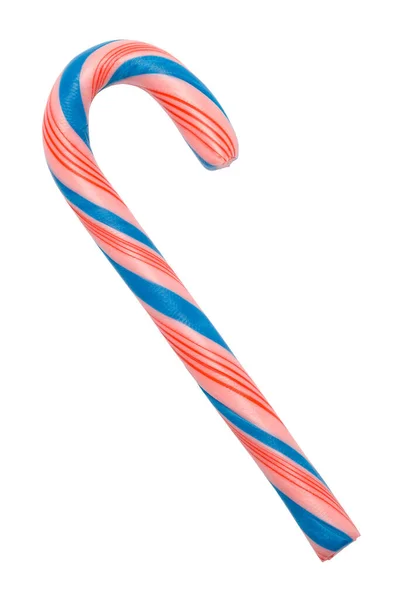 Blue Pink Cotton Candy Cane Cut Out — Stock Photo, Image