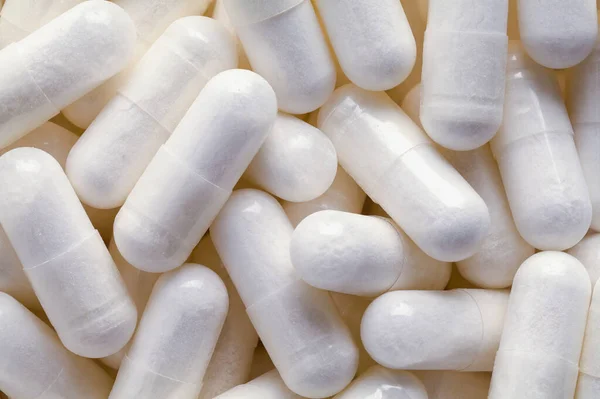 Pile Prescription Medicine Capsule Pills Background Close — 스톡 사진