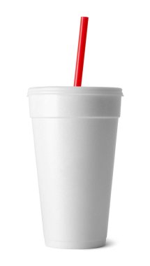 Beyaz samanlı soda bardağı..