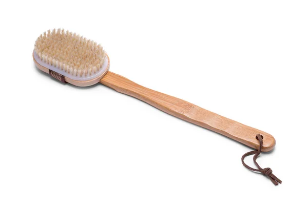 Bathroom Back Scrub Brush Cut Out White — Φωτογραφία Αρχείου