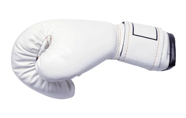 Side View White Boxing Glove Cut Out — Stockfoto