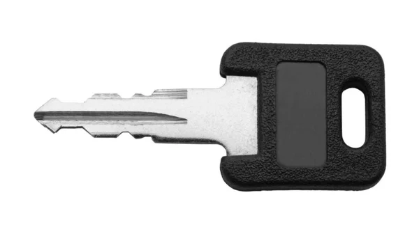 Small Square Key Cut Out White — Stock Photo, Image