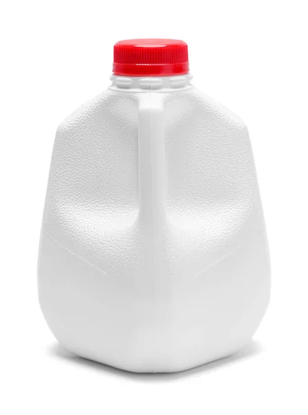 Plastic Milk Jug Cut Out White — ストック写真