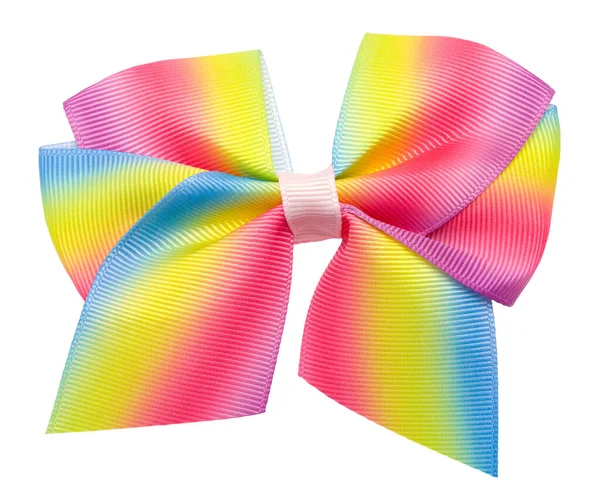Rainbow Hair Bow Cut Out Wit — Stockfoto