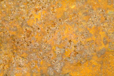 Eski Paslı Turuncu Demir Metal Döşemeli Arkaplan.