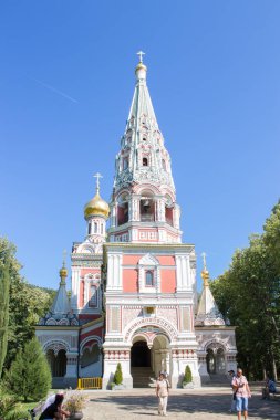 Rusya 'nın Shipka, Balkan Dağları, Bulgaristan' daki kilisesi