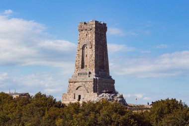 Shipka Özgürlük Anıtı Balkan Dağları, Gabrovo, Bulgaristan.