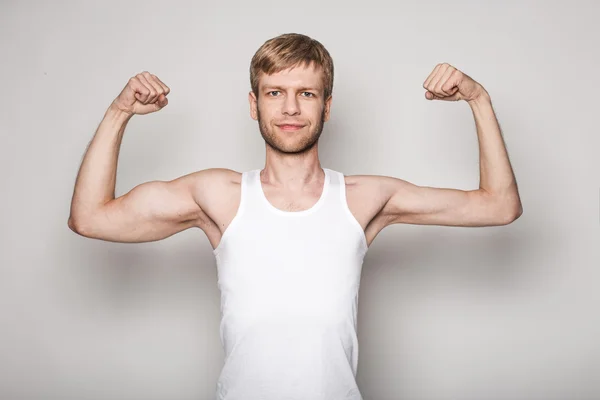 Retrato conceptual de un hombre diestro — Foto de Stock