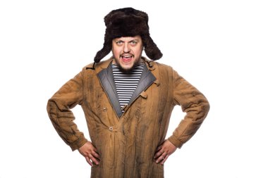 kızgın Rus adam çığlık