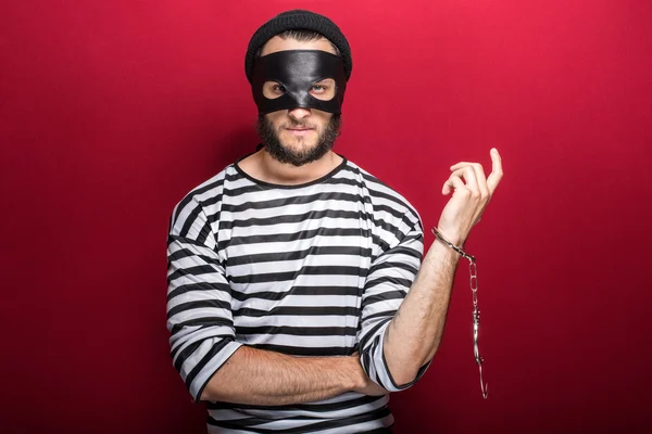Thief arrested as a consequence of his crime — Stock Photo, Image